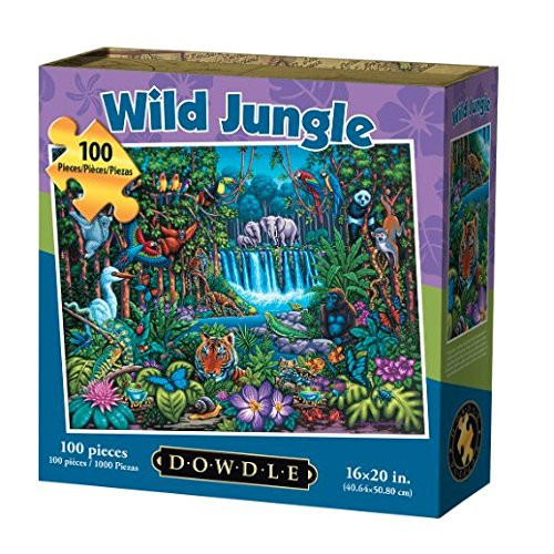 Dowdle Folk Art Wild Jungle Jigsaw Puzzle (100 Pieces) Dowdle Folk Art Wild Jungle Jigsaw Puzzle (100 Pieces)
