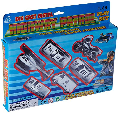Oasis Supply Police  and  Highway Patrol Cake Topper Kit - 6 pcs