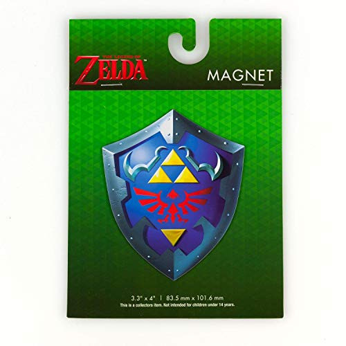 JUST FUNKY Zelda CollectiblesLegend of Zelda Links Hylian Shield 4 Inch Magnet