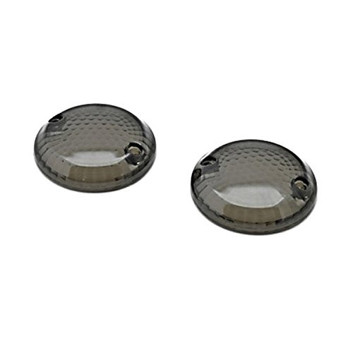 Krator Smoke Turn Signal Lens Lenses Indicator Blinkers Compatible with 1998-2003 Suzuki Intruder 1500 / VL1500