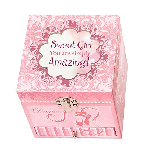 Cottage Garden Sweet Girl Simply Amazing Dancing Ballerina Music Musical Belle Papier Jewelry Box Plays Swan Lake