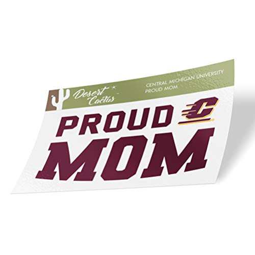 Central Michigan University CMU Chippewas NCAA Vinyl Decal Laptop Water Bottle Car Scrapbook Sticker - Mom