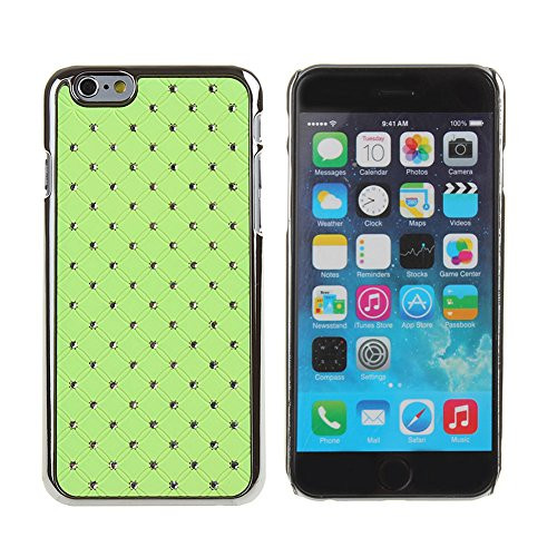 iPhone 6S Case,iPhone 6S / 6 Bling Case,Cover for iPhone 6S,Case for iPhone 6S,Hard Case for iPhone 6S,Luxury Bling Crystal Rhinestone Chrome Plastic Hard Case Cover for iPhone 6S / 6,Green