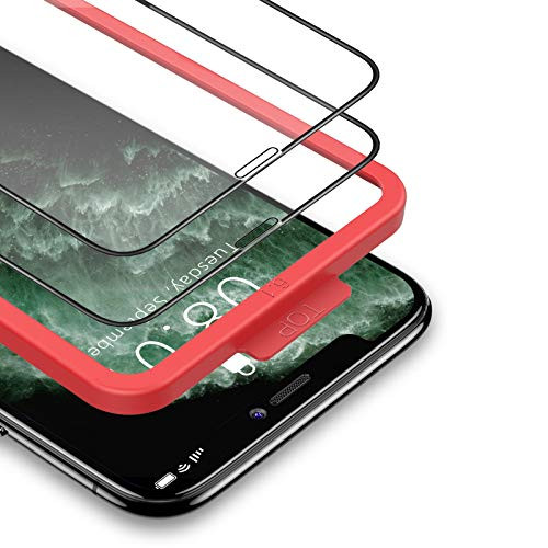 BANNIO Screen Protector Tempered Glass Compatible With iPhone 11 /iPhone XR Edge to Edge Protective Screen Film with Installation Tray2 Packs