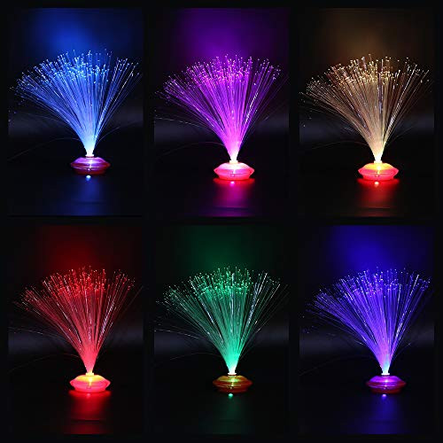 2 pcs LED Fiber Optic Lamp Color Changing Battery Powered Fiber Optic Centerpiece Sensory Light Fiber Optic Night Light Home Decoration Light,13 inch 2 pcs LED Fiber Optic Lamp Color Changing Battery Powered Fiber Optic Centerpiece Sensory Light Fiber Optic Night Light Home Decoration Light,13 inch