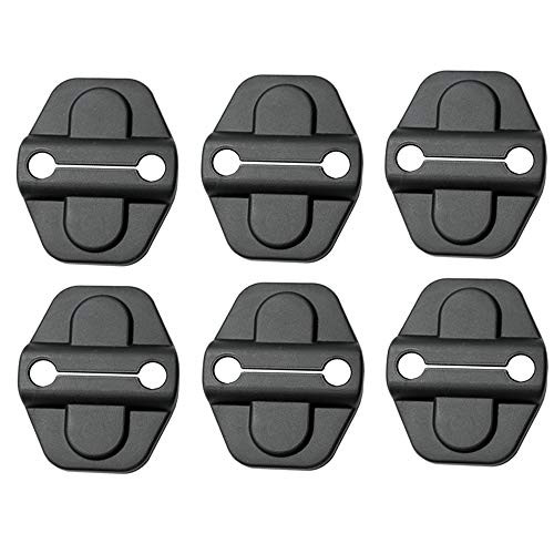 Door Lock Cover Compatible with Jeep Wrangler 2018 2019 JL JLU  and  2020 Jeep Gladiator JT - 6Pieces Black