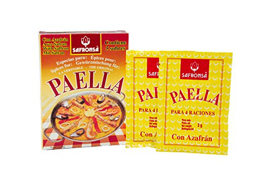 Set of 5 X Sachets of Paella Seasoning - Contains Saffron