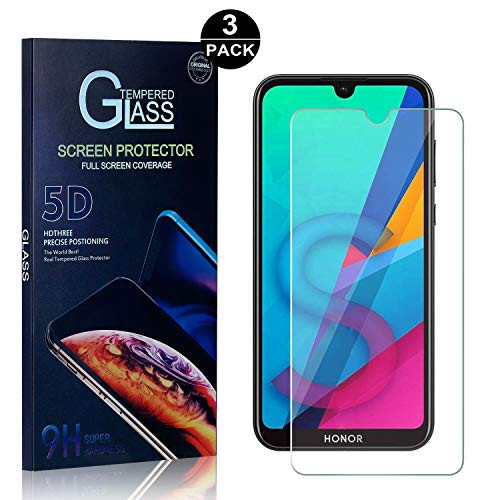 Bear Village Screen Protector for Huawei Honor 8S, Anti Scratches Tempered Glass Screen Protector, Bubble Free HD Screen Protector Glass for Huawei Honor 8S, 3 Pack