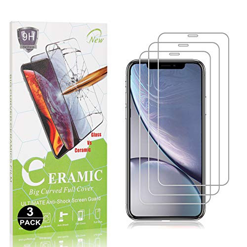 Bear Village Screen Protector for iPhone 11 6.1, Tempered Glass, HD Crystal Clear Screen Protector Film for iPhone 11 6.1, Bubble Free, 9H Hardness, 3 Pack