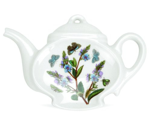 Portmeirion Botanic Garden Teapot Spoon Rest, (Colors and Design May Vary)