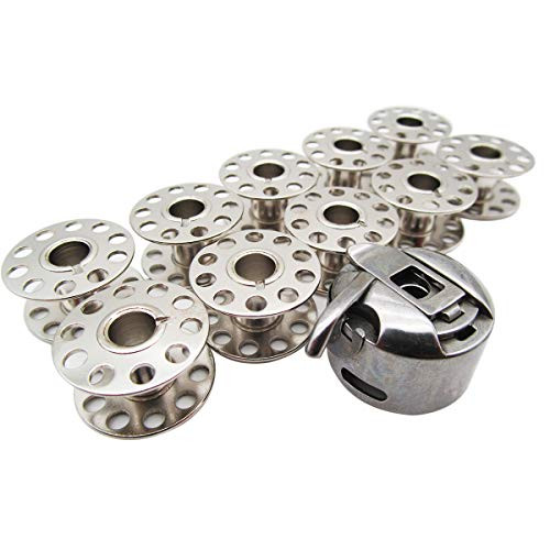 CKPSMS Brand -Bobbin Case 125291 and BOBBINS Fit for Singer 15-88, 15K88,15-90,15-91 Sewing Machines CKPSMS Brand -Bobbin Case 125291 and BOBBINS Fit for Singer 15-88, 15K88,15-90,15-91 Sewing Machines