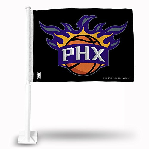 NBA Rico Industries Car Flag including Pole, Phoenix Suns - Black