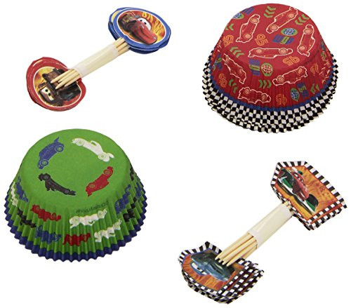 Disney Cars Cupcake Kit - 24 Cupcake Cases and 24 Picks