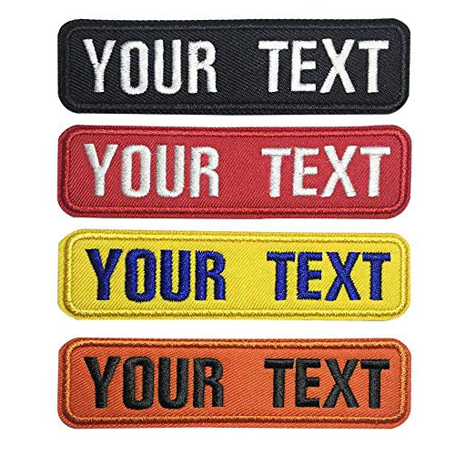 Custom Embroidery Name Patches,2 Pieces Personalized Military Number Tag Customized Logo ID for Multiple Clothing Bags Vest Jackets Work Shirts Custom Embroidery Name Patches,2 Pieces Personalized Military Number Tag Customized Logo ID for Multiple Clothing Bags Vest Jackets Work Shirts