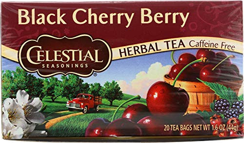 Celestial Seasonings NOT A CASE Black Cherry Berry Herbal Tea Caffeine Free, 20 bg Celestial Seasonings NOT A CASE Black Cherry Berry Herbal Tea Caffeine Free, 20 bg