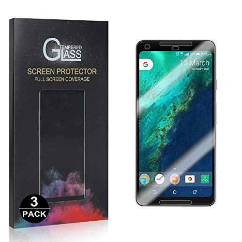 Bear Village Screen Protector for Google Pixel 2 XL, Ultra Clear Tempered Glass Screen Protector, Anti Scratch Screen Protector Glass for Google Pixel 2 XL, 3 Pack