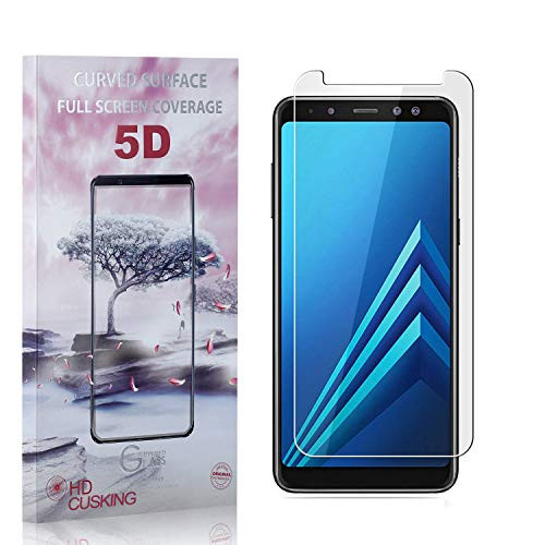 CUSKING Screen Protector for Galaxy A8 Plus 2018, Anti Scratch, Bubble Free, HD Crystal Clear Tempered Glass Screen Protector Film for Samsung Galaxy A8 Plus 2018, 1 Pack CUSKING Screen Protector for Galaxy A8 Plus 2018, Anti Scratch, Bubble Free, HD Crystal Clear Tempered Glass Screen Protector Film for Samsung Galaxy A8 Plus 2018, 1 Pack