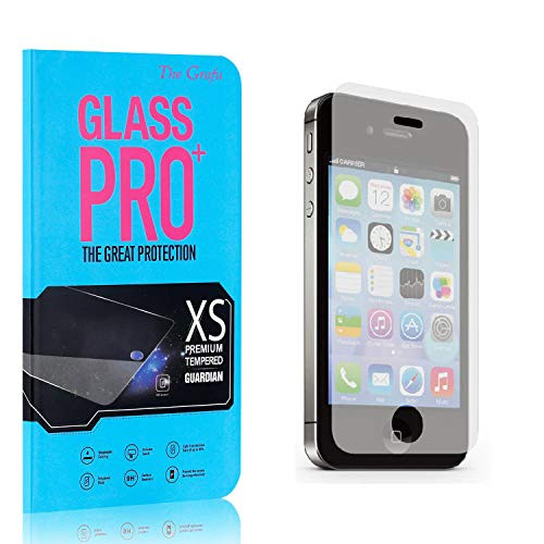 Screen Protector Compatible with iPhone 4S / iPhone 4, The Grafu Anti Fingerprint Tempered Glass Screen Protector, HD Screen Protector for iPhone 4S / iPhone 4, 4 Pack