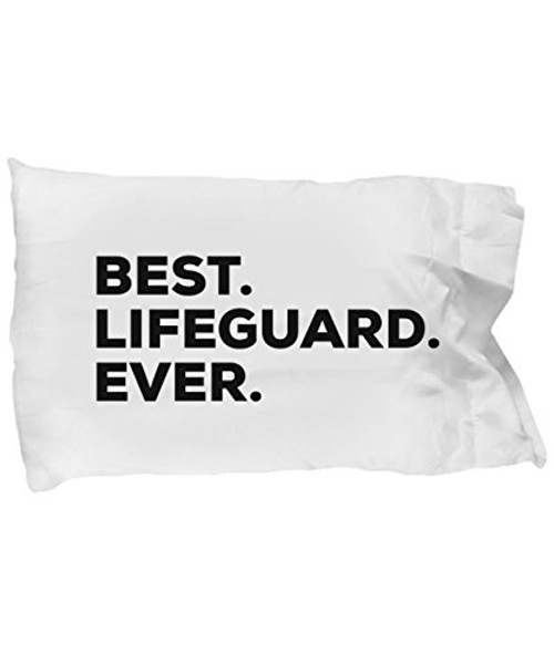 SpreadPassion Lifeguard Pillow Case - Best Lifeguard Ever - Lifeguard Gifts - for Lifeguards - Red Funny Gag - Inexpensive SpreadPassion Lifeguard Pillow Case - Best Lifeguard Ever - Lifeguard Gifts - for Lifeguards - Red Funny Gag - Inexpensive