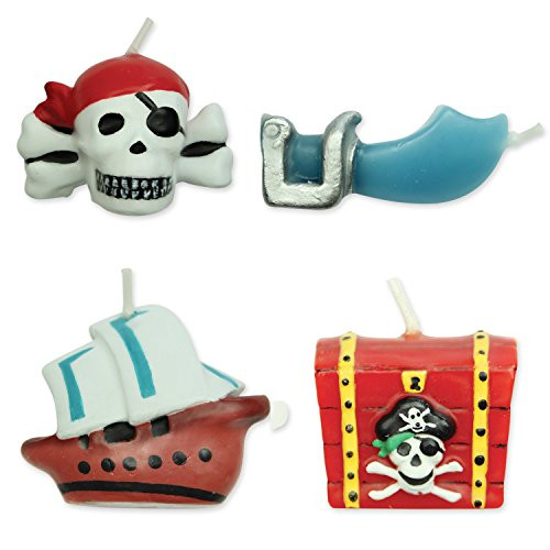 PME 4 Set PIRATES Candles Birthday Party Cake Decorating