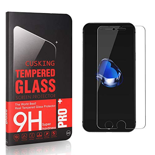 CUSKING Screen Protector for iPhone 8 Plus/iPhone 7 Plus, 9H Hardness Tempered Glass Screen Protector Compatible with iPhone 8 Plus/iPhone 7 Plus, Bubble Free, Ultra Clear, 1 Pack CUSKING Screen Protector for iPhone 8 Plus/iPhone 7 Plus, 9H Hardness Tempered Glass Screen Protector Compatible with iPhone 8 Plus/iPhone 7 Plus, Bubble Free, Ultra Clear, 1 Pack