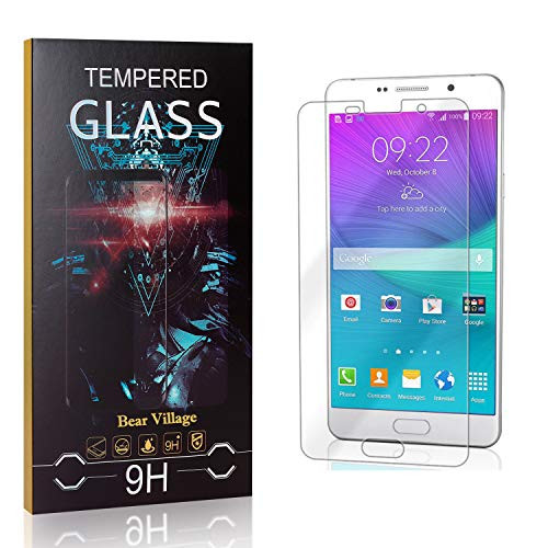 Screen Protector for Galaxy A7 2016, Bear Village 9H Hardness Bubble Free Tempered Glass Screen Protector Film for Samsung Galaxy A7 2016, 99.99 percent Clarity, 4 Pack Screen Protector for Galaxy A7 2016, Bear Village 9H Hardness Bubble Free Tempered Glass Screen Protector Film for Samsung Galaxy A7 2016, 99.99 percent Clarity, 4 Pack