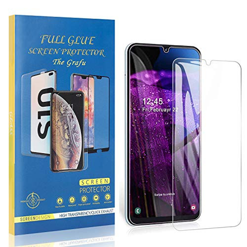 The Grafu Screen Protector for Galaxy A50S, Ultra Clear, Bubble Free, 9H Tempered Glass Screen Protector for Samsung Galaxy A50S, Drop Fall Protection, 4 Pack