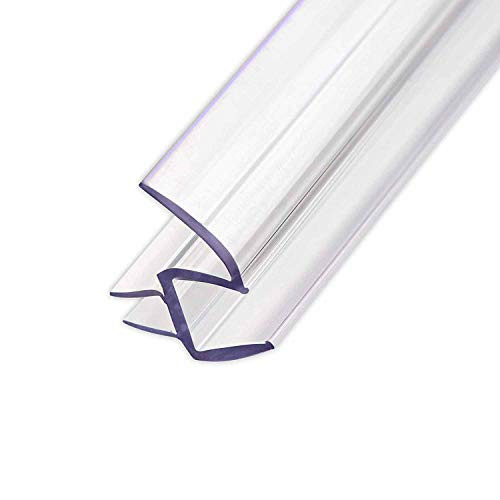 ELEGANT Plastic Seal Strips Shower Door Sweep Bottom Seal Wipe Drip Rail for 3/8 in. Frameless Glass Shower Door, 28 inchLength