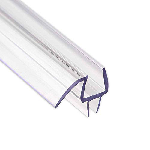 ELEGANT Shower Door Bottom Seal Sweep for 3/8inch  Glass, Glass Shower Door Plastic Strip Wipe Drip Rail 28inch  Length