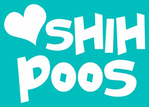 Imagine This Car Window Decal, Heart Shih, Poos