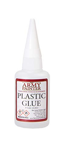 The Army Painter Plastic Glue - Plastic Cement Glue for Miniatures and Small Parts - Strong Bond Polystyrene Contact Cement Adhesive, 20 ml