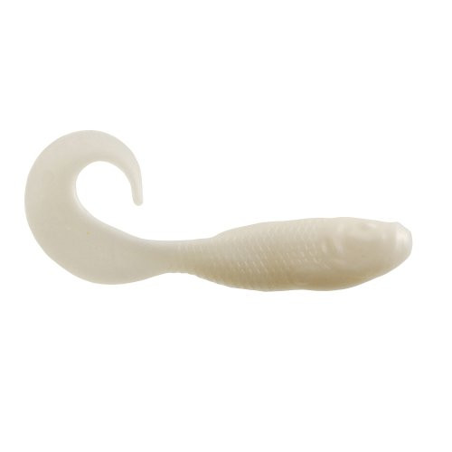 Berkley Gulp Alive Swimming Mullet , Pearl White , 4in - Half Pint 4x7