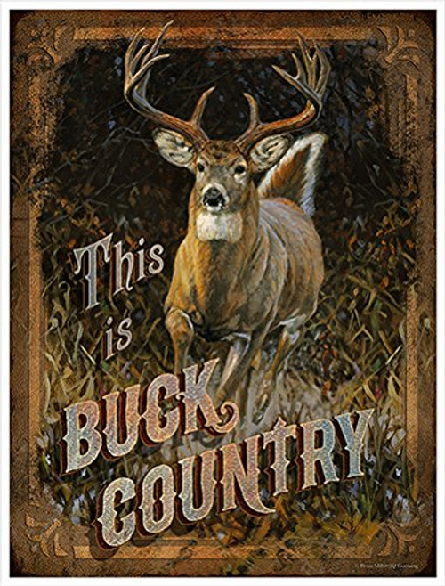 SignMission Buck Country Novelty Sign Indoor/Outdoor Funny Home Decor for Garages, Living Rooms, Bedroom, Offices Personalized Gift Wall Plaque Decoration SignMission Buck Country Novelty Sign Indoor/Outdoor Funny Home Decor for Garages, Living Rooms, Bedroom, Offices Personalized Gift Wall Plaque Decoration