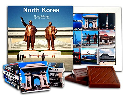 DA CHOCOLATE Candy Souvenir NORTH KOREA Chocolate Gift Set 5x5in 1 box Monument