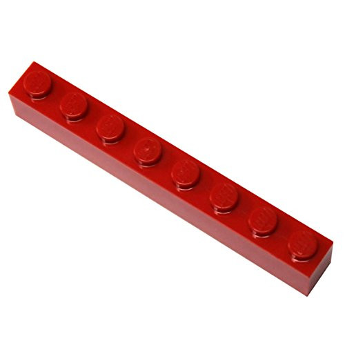 LEGO Parts and Pieces Red Bright Red 1x8 Brick x10