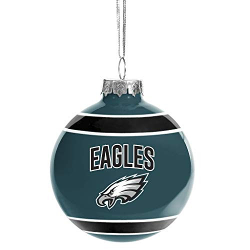 Philadelphia Eagles Glass Ball Ornament  Limited Edition Eagles Ornament  Represent The NFL and Show Your Team Spirit with Officially Licensed Philadelphia Football Holiday Fan Decorations