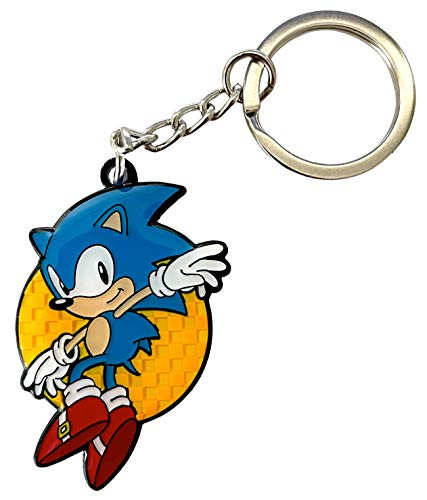 Leaping Sonic - Classic Sonic The Hedgehog Keychain