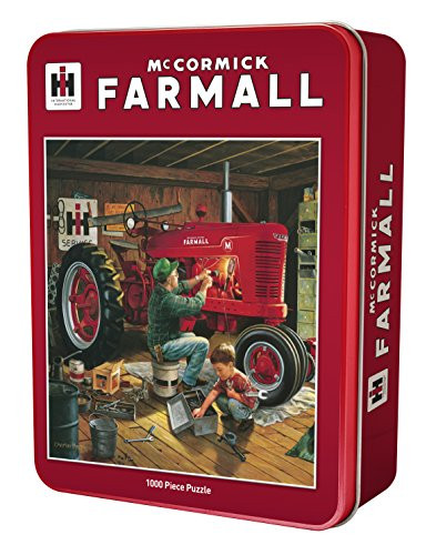 MasterPieces Farmall Forever Red 1000 Piece Tin Box Jigsaw Puzzle by Charles Freitag