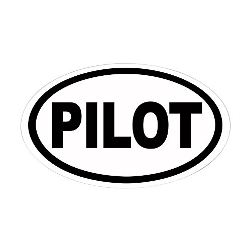 CafePress Pilot Euro Oval Sticker Oval Bumper Sticker, Euro Oval Car Decal