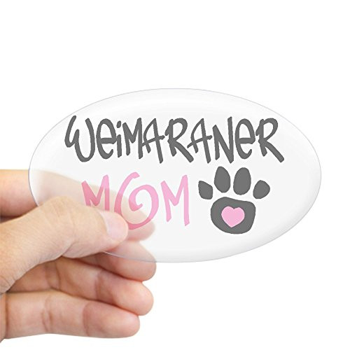 CafePress Weimaraner Oval Sticker Oval Bumper Sticker, Euro Oval Car Decal