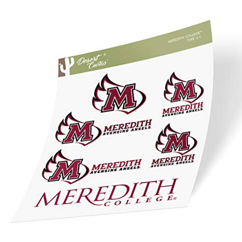 Meredith College Avenging Angels NCAA Sticker Vinyl Decal Laptop Water Bottle Car Scrapbook Type 2 Sheet