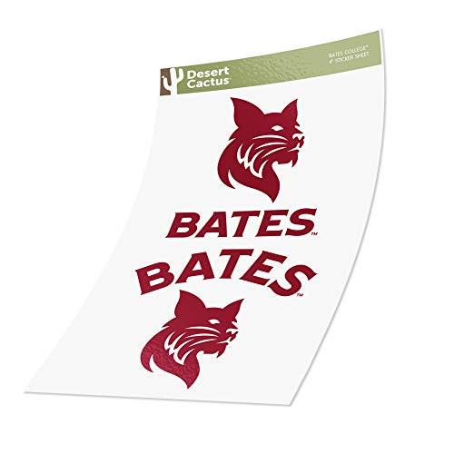 Bates College NCAA Sticker Vinyl Decal Laptop Water Bottle Car Scrapbook 4 Inch Set