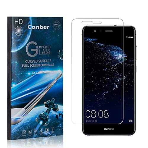 Conber 4 Pack Screen Protector for Huawei P10 Lite, Scratch-ResistantAnti-ShatterCase Friendly Premium Tempered Glass Screen Protector for Huawei P10 Lite