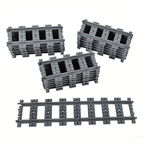 SPRITE WORLD 18X Straight Trains Rail Non-Powered Rail Compatible Major Brands Train Tracks Track Railroad Construction Toy