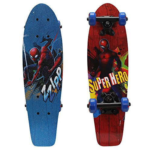 PlayWheels Ultimate Spider-Man 21" Wood Cruiser Skateboard, Super Hero
