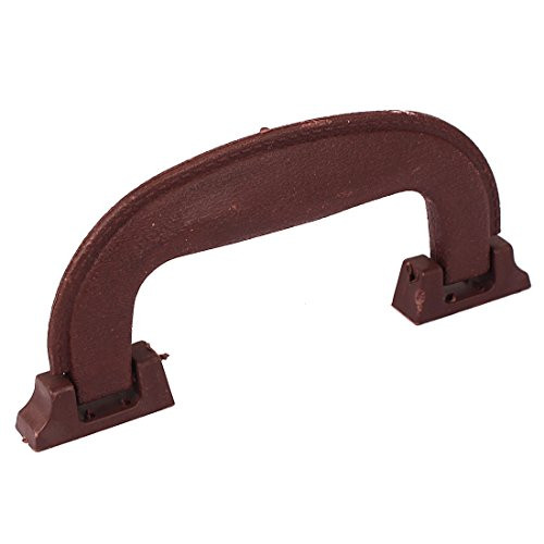 uxcell 145mm Long Plastic Luggage Part Suitcase Side Carrying Pull Handle Brown