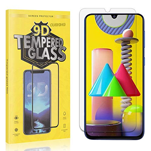 Screen Protector Compatible with Galaxy M31, CUSKING Ultra Thin 9H Screen Protector for Samsung Galaxy M31, Bubble Free, 99.99 percent Clarity Tempered Glass, 1 Pack