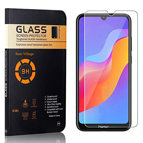 Screen Protector for Huawei Honor 8A Pro, Bear Village HD Tempered Glass Screen Protector, Bubble Free, Anti Scratch Screen Protector Film for Huawei Honor 8A Pro, 4 Pack