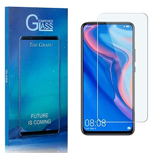 Screen Protector Compatible with Huawei P Smart Z, The Grafu 9H Ultra Clear Tempered Glass Screen Protector for Huawei P Smart Z, Drop Fall Protection, 4 Pack