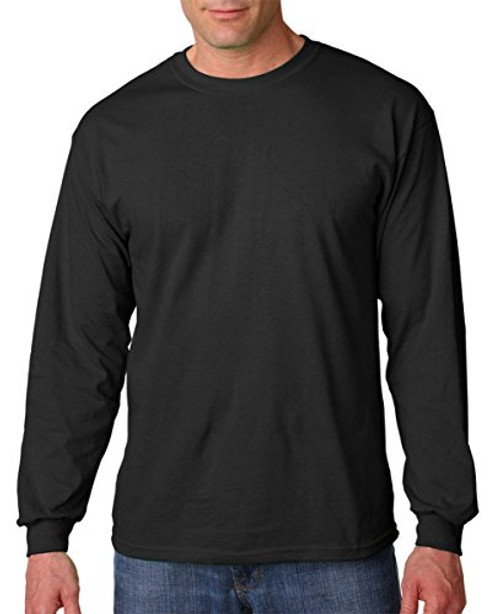 Gildan Heavy Cotton Long Sleeve T-Shirt, Black, Medium